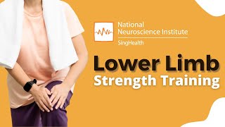 BEST Exercises for Stroke Rehab  Lower Limb Strength Training  National Neuroscience Institute [upl. by Juli926]