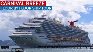 Carnival Breeze 14day Journeys Cruise  DECK BY DECK SHIP TOUR [upl. by Eneiluj]