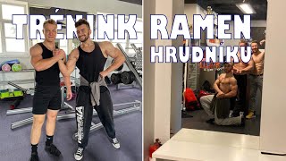 Trénink ramen a hrudníku a historicky PRVNÍ host fitness motivation [upl. by Willow]