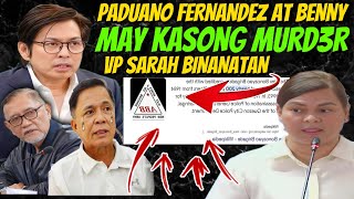 NABULGAR NA KASONG MUD3R NILA PADUANO AT ABANTE VP SARAH BINANATAN❗️ [upl. by Jase380]