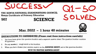 kcpe Science 2022 KCPE SCIENCE 2021 PAST PAPERS Q 1 TO 50 Kcpe science past papers 2022 revision [upl. by Anahsirk934]