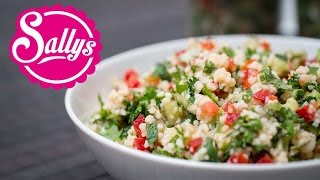 orientalischer Couscous Salat  veganes Rezept  Sallys Welt [upl. by Sukey]