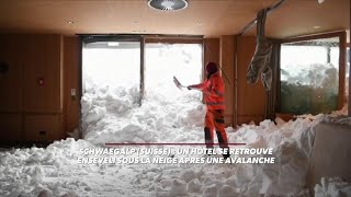 Cet hôtel sest retrouvé enseveli par une avalanche [upl. by Acalia453]