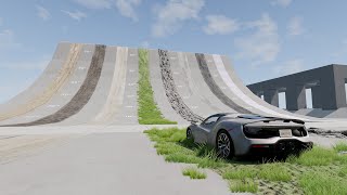 Climbing ability test for vehicles with different drive systems  BeamNGdrive [upl. by Dickinson]