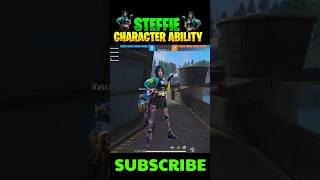 STEFFIE CHARACTER ABILITY  op character in cs rank 🥳  shorts freefire [upl. by Ellevehs]