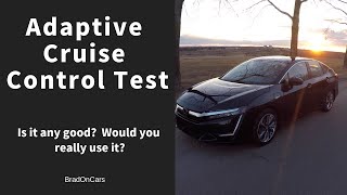 2018 Honda Clarity Touring Adaptive Cruise Control  Demonstration [upl. by Nosidda]