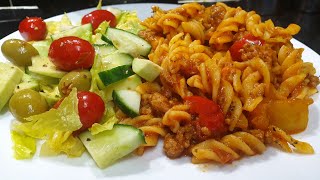 Spicy Keema pasta recipe  Minced Meat pasta Recipe  طعام كشميري  by My Amazing kitchen [upl. by Ardelle]