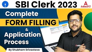 SBI Clerk Form Fill Up 2023 Complete Application Process  SBI Clerk Form Kaise Bhare [upl. by Etam]