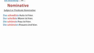 Comparative and Superlative in German  wwwgermanforspaldingorg [upl. by Asirrom]