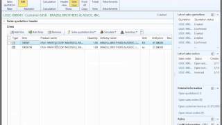 Entering Quotes Within Dynamics AX With ASCS [upl. by Havard]