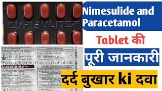 lupisulide p tablet  lupisulide p uses in hindi  nimesulide paracetamol tablets  Shubham singh [upl. by Hallagan]