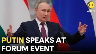 Putin Speech LIVE Russias Putin speaks at forum event in Sochi Russia  Russia LIVE  WION LIVE [upl. by Vitale]