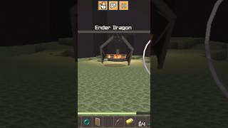 1 heart ender dragon fight in mobile Minecraft mincraft billionaire gaming [upl. by Dannel572]