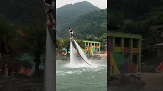 Flyboard montage  water jetpack water world this is to high shorts [upl. by Roane]