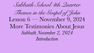 More Testimonies About Jesus — Introduction [upl. by Danita]