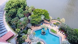 ShangriLa Bangkok Hotel Review Deluxe River View Room Tour 5 Star Luxury Resort Thailand [upl. by Iatnahs]