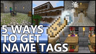 5 Ways To Get NAME TAGS In Minecraft [upl. by Orton]