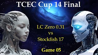 TCEC Cup 14 Final  LC Zero 031 vs Stockfish 17  Game 05 [upl. by Alic]