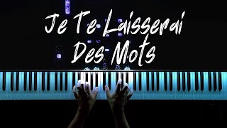 Patrick Watson  Je Te Laisserai Des Mots Piano Cover [upl. by Otrevire488]