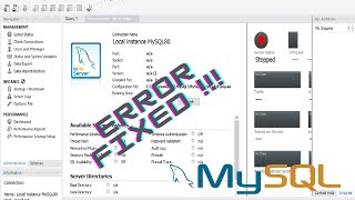 Could not connect server may not be running  Cant connect to MYSQL server on localhost  Error [upl. by Otreblig]