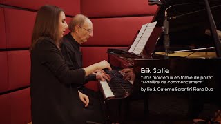 Satie  Trois morceaux en forme de poire 1 Ilio amp Caterina Barontini Piano Duo [upl. by Octavla642]