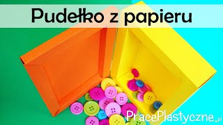 Jak zrobić pudełko z papieru  Pudełko z papieru z pokrywką  Prostokątne pudełko  Krok po kroku [upl. by Nerok]