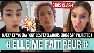 MAEVA ET YOUSRA VS POUPETTE KENZA 💥 ELLES BALANCENT TOUT ET LA CLASHENT TRÈS FORT 😱😱 CEST LE CHOC [upl. by Weston800]