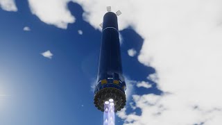 Starship  PID Test kOS KSP [upl. by Aihsenak222]