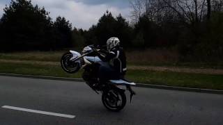 Suzuki GSR 750 wheelie [upl. by Scholz490]