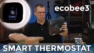 ecobee3 Smart Thermostat Installation Review and Wiring Discussion [upl. by Zebe591]