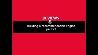 RECOMMENDATION ENGINE TUTORIAL IN PHP PART 7 [upl. by Norraf656]