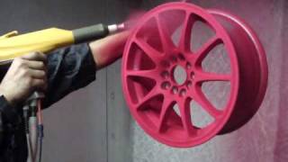 King coat powder coating gunMP4 [upl. by Drusus]