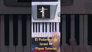 El Poderoso de Israel Tutorial Piano 🎹 ⚠️🔥⚠️ [upl. by Ilsa916]