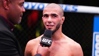 Muhammad Mokaev PostFight Interview  UFC Vegas 87 [upl. by Enidanreb622]