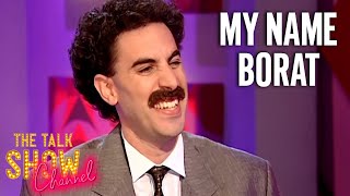 Borat Sacha Baron Cohen Comes To The UK  Friday Night With Jonathan Ross  The Talk Show Channel [upl. by Euqinay615]