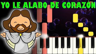 Yo Le Alabo De Corazón  Piano Cover  Tutorial  Karaoke [upl. by Atwekk]