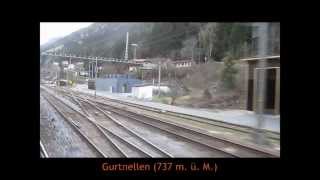 Video Fahrt mit einem Interregio d Schweizerischen Bundesbahnen SBB über die Gotthard Nordrampe [upl. by Eeb]