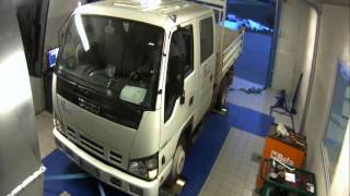 DYNO TEST ISUZU P35 NPR77 30 TD  129cv [upl. by Yrellih]