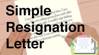 resignation letter  Simple resignation letter  resignation letter kaise likhe [upl. by Ariec]