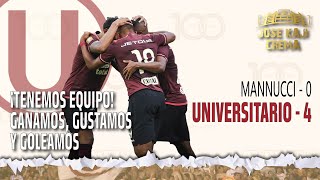 Ganamos gustamos y goleamos Universitario aplastó 0  4 a Mannucci en Trujillo [upl. by Qooraf957]