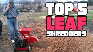 Best Leaf Shredder Reviews 2024  Best Budget Leaf Shredders Buying Guide [upl. by Aridnere832]