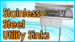 Best Stainless Steel Utility Sinks Top 5 Picks [upl. by Elem]