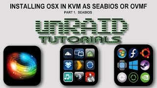 Install OSX on unRAID ovmfseabios  part 1 install with seabios [upl. by Orravan469]