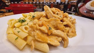 Eszterházy csirkemell tokány Pennével 🥘🍲🍝🧅🥕🧄szokykonyhaja [upl. by Kiona]