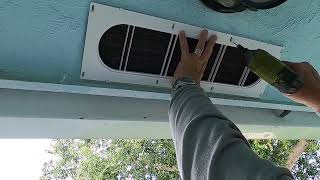 24 Inch Soffit Vent Installation Video Part 3 [upl. by Priestley]