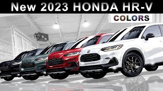 New 2023 Honda HRV  DETAILED REVIEW of Trims Colors amp HRV Options [upl. by Alyak994]