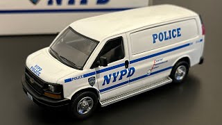 596 NYPD Chevy Express Van ￼164 scale [upl. by Nnylyoj]