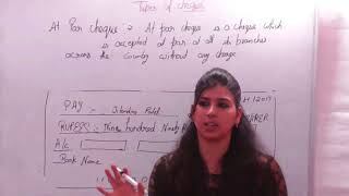 What is At Par Cheque Cheques and its Types Explained in Detail Banking Awareness P O in Hindi [upl. by Westland]