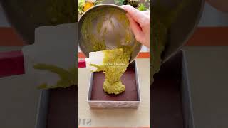 How to make pistachio chocolate cake share cake cheesecake food [upl. by Schmitz]