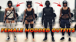 How to Get TRYHARD GTA 5 FEMALE OUTFITS Using GTA 5 ONLINE FEMALE OUTFIT COMPONENTS [upl. by Crispas]